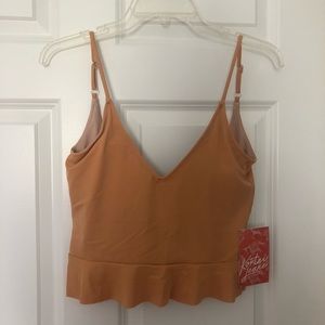 NWT Toasted Brown Scoopback Kortni Jeane Medium